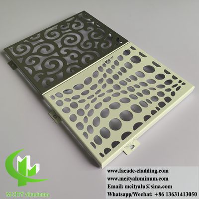 Good price Laser Cut Metal Screen Aluminum Panels For Building Wall Cladding Facade Powder Coated online