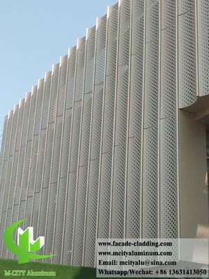 Good price CNC Perforated Metal Screen Aluminum Panels For Building Wall Cladding Facade 3mm online