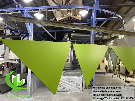 Good price Solid aluminum panel metal wall cladding facade panels 3mm thickness PVDF online