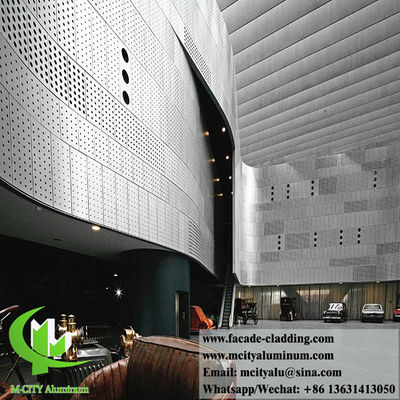 Good price Perforating Metal Panels For Wall Cladding Aluminum Facade System With Round Pattern online