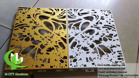 Good price Architectural Metal Sheet Aluminum Decorative Screen With PVDF Coating Anti Rust online