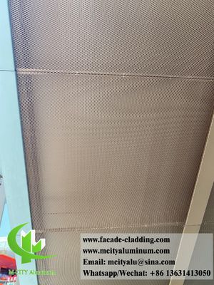 Good price PVDF Golden Color 3mm Perforated Aluminum Cladding Panel for Facade Decoration online
