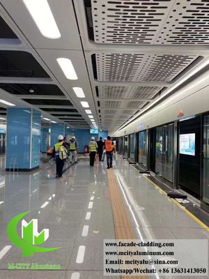 Good price Perforated Metal Ceiling Aluminium Sheet Metal Screen PVDF Akzo Nobel Coating online