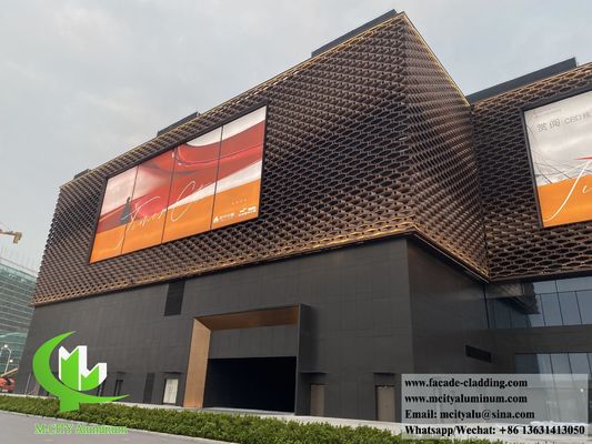 Good price PVDF Coated Aluminum Facade Cladding with Perforated Design and Customizable Sizes for Exterior Decoration online
