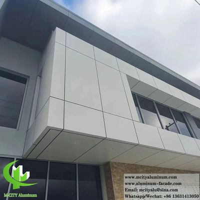 Good price Architectural Metal Wall Panels Solid Aluminum Cladding PVDF Facades System fireproof online