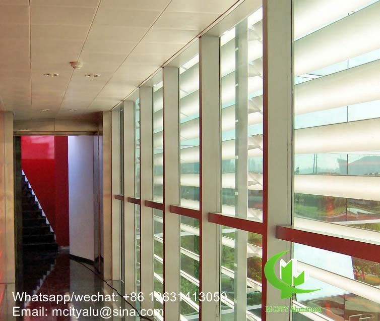 Powder Coated Horizontal Aluminum Louver 100mm-600mm