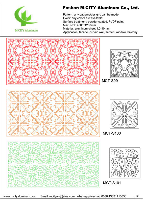 Powder Coated Perforated Aluminum Panel for Facade