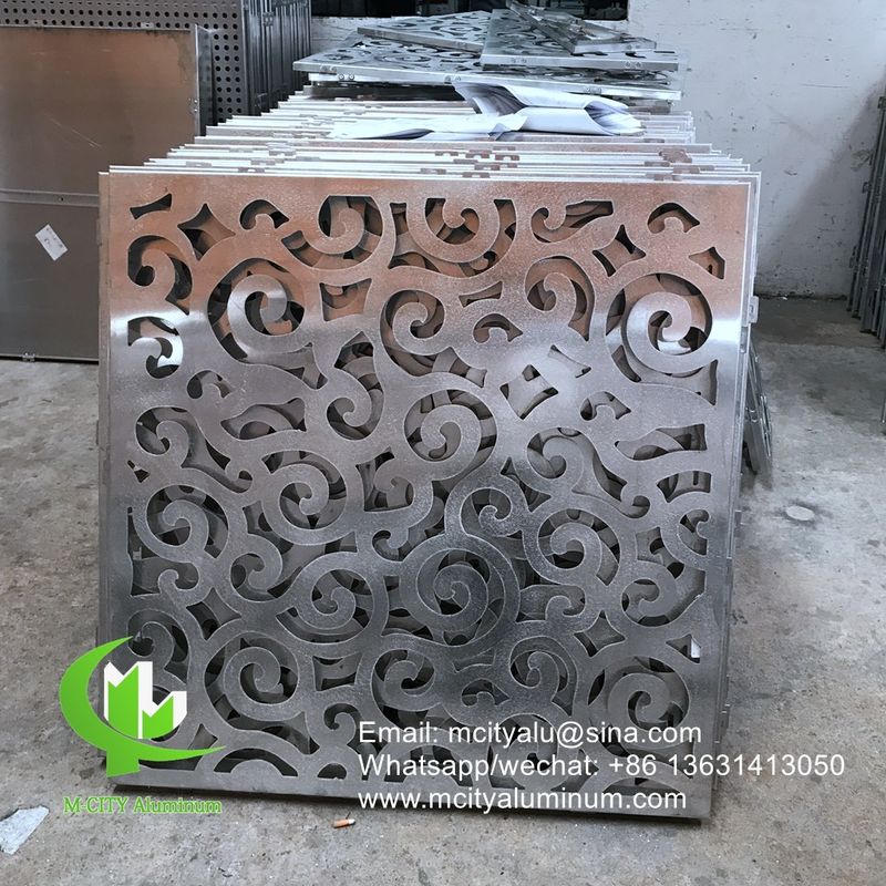 2.5mm aluminum privacy screen with custom patterns