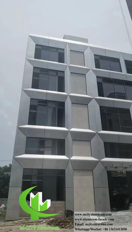 Powder Coated Aluminum Facade Cladding with RAL Colors