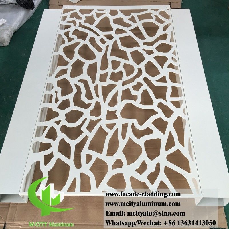 Laser Cut Aluminum Screen with Customizable Patterns