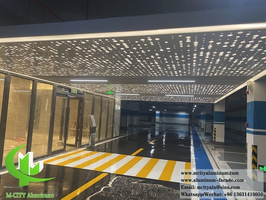 Architectural Perforating Metal Ceiling Aluminium Panels Interior Exterior Decoration