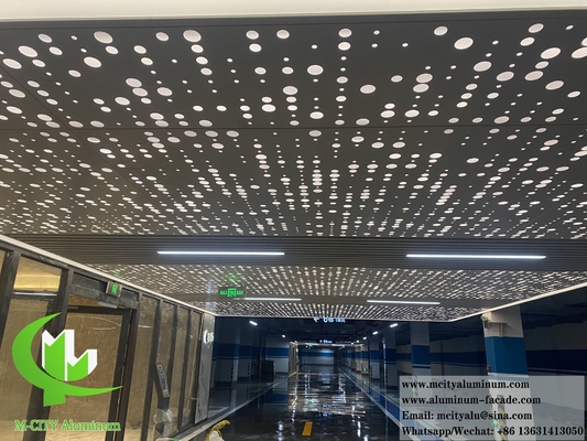 Architectural Perforating Metal Ceiling Aluminium Panels Interior Exterior Decoration