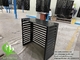 Exterior Folded Air Conditioner Cover Metal Louver Screen for heat pump Powder Coated Black Color supplier