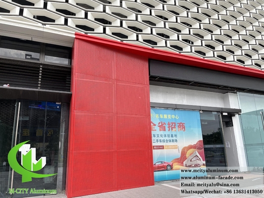 Architectural Aluminium Panel 3mm Thickness Perforated Louver Shading Panel supplier