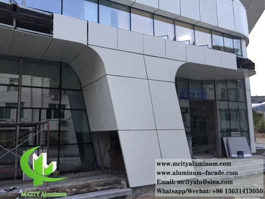 Metal Wall Cladding 3D Shape Architectural Aluminum Sheet For Wall Facades System Anti Rust supplier