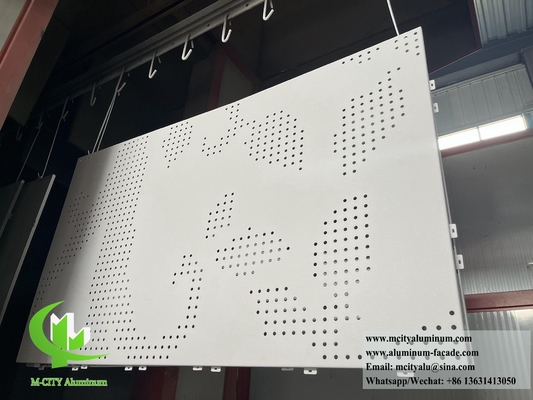 Perforating Aluminum Sheet Metal Cladding Decorative Screen supplier