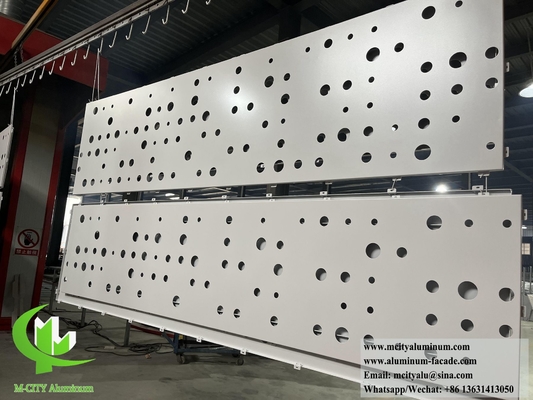 Perforating Aluminum Sheet Metal Cladding Decorative Screen supplier