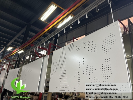 Variable-Size Perforated Aluminum Facade with High Weather Resistance supplier