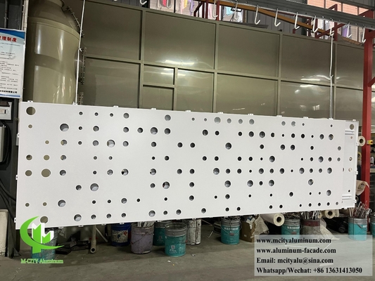 Perforating Aluminum Sheet Metal Cladding Decorative Screen supplier