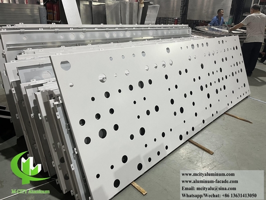 Perforating Aluminum Sheet Metal Cladding Decorative Screen