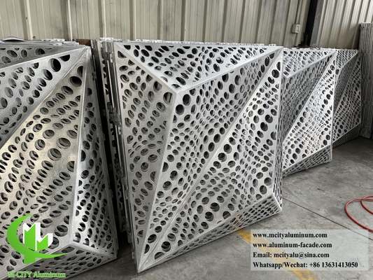 Perforated Aluminum Facades with 1.5-20mm Thickness of 1100/3003/5052 Alloy supplier