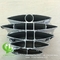 sun louvre Architectural Aerofoil profile aluminum louver with oval shape for facade curtain wall supplier