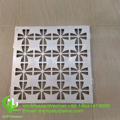 hollow Aluminum laser cut wall panel sheet for fence decoration perforated screen panel supplier