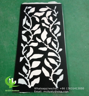 perforated aluminum laser cut cnc aluminum screen sheet for wall cladding  decoration