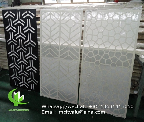 perforated aluminum laser cut cnc aluminum screen sheet for wall cladding  decoration