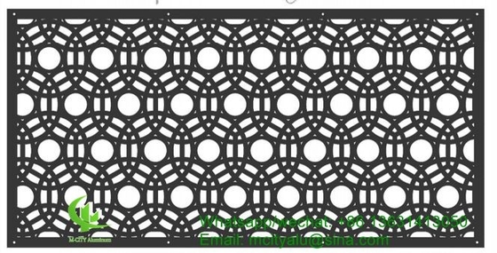 OutdoorAluminum perforated panel for wall panel with 3mm metal sheet with round hold pattern