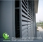 400mm Metal Aluminum sun louver Aerofoil louver aluminum louver with oval shape for facade curtain wall supplier