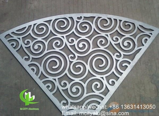 Aluminum laser cut wall panel sheet for fence decoration perforated screen panel