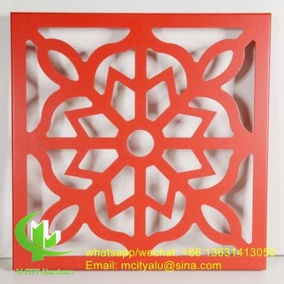Aluminum laser cut panel sheet for fence decoration perforated wall panel