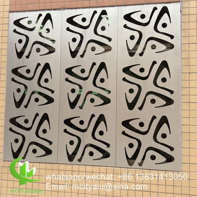 Aluminum laser cut panel sheet for fence decoration perforated wall panel