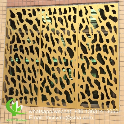 Metal aluminum perforated panel laser cut screen panel for window decoration