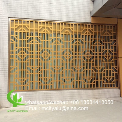 Aluminum carving panel cladding panel 2.5mm thickness for window decoration supplier