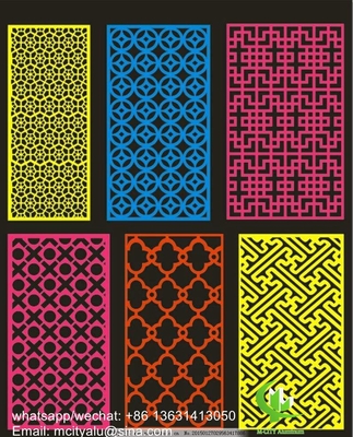 Window screen Metal aluminum perforated panel laser cutting screen panel for window screen window cover