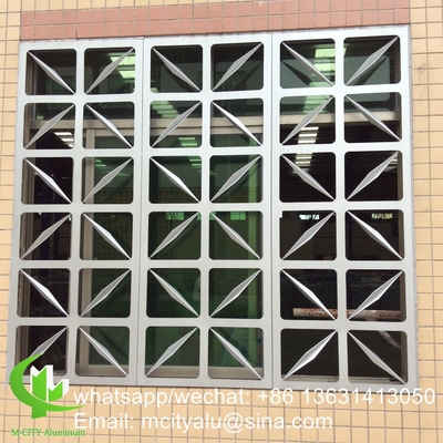 Aluminum carving panel cladding panel 2.5mm thickness for window decoration