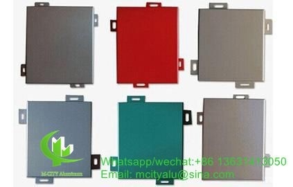 3mm metal aluminum cladding panel with powder coated for facade curtain wall column supplier