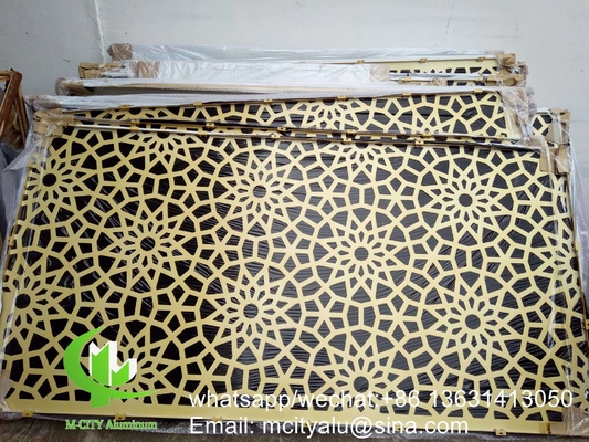 Aluminum perforated panel for wall decoration with 3mm metal sheet with laser cutting craft