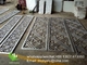 Foshan 5mm wood color Metal aluminum screen laser cut screen panel hotel decoration supplier