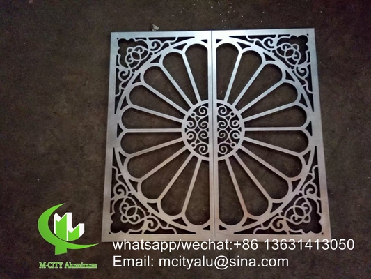 China supplier 600x600mm aluminum perforated cladding panel for wall decoration bending shape supplier