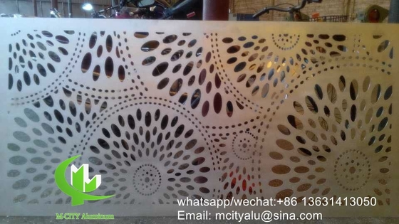 sunflower laser cutting panel Metal aluminum cladding panel carved panel sheet for facade supplier