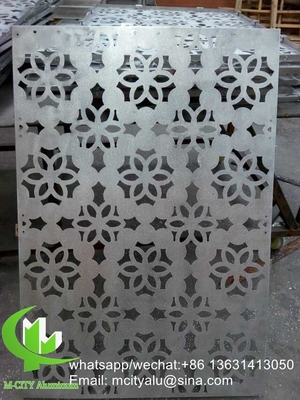 metal CNC carved panel Perforated 3mm Metal aluminum cladding panel for curtain wall