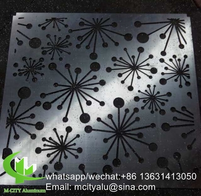 metal CNC carved panel Perforated 3mm Metal aluminum cladding panel for curtain wall
