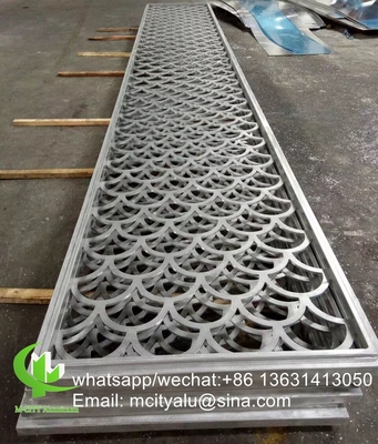 aluminum veneer sheet metal facade cladding bending sheet 2.5mm thickness for curtain wall facade decoration supplier