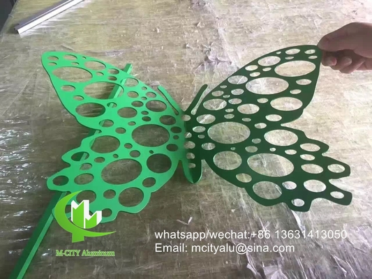 butterfly Metal aluminum decorative perforated sheet for decoration supplier