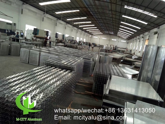 sport style CNC laser screen Perforated 2.5mm Metal aluminum cladding panel for curtain wall