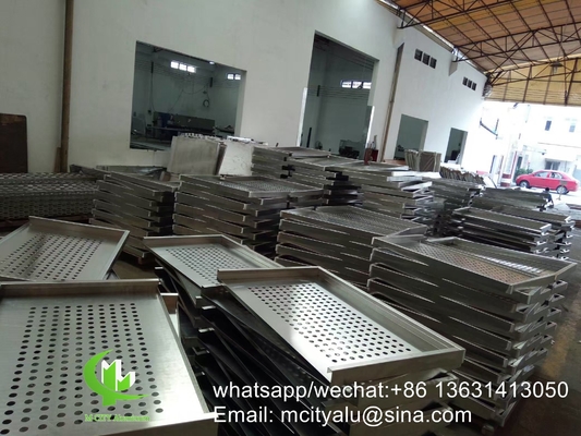 Metal aluminum curtain wall aluminum solid panel facade cladding for facade covering