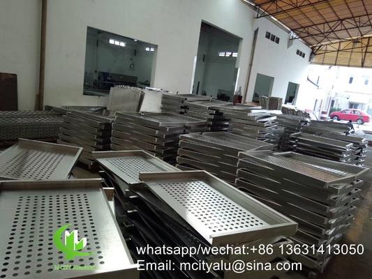 Metal aluminum curtain wall aluminum solid panel facade cladding for facade covering supplier